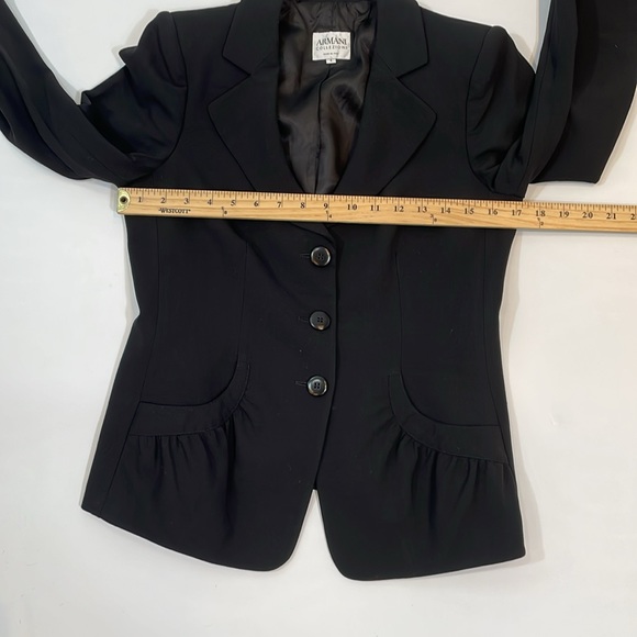 Armani Colllezioni Collection Suit Jacket Coat Size 4 Black . - Picture 6 of 10
